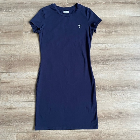 TNA Dress Hayeswater t-shirt dress navy stretchy jersey cotton small - Picture 2 of 7